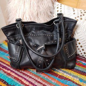 B Makowsky black shoulder bag